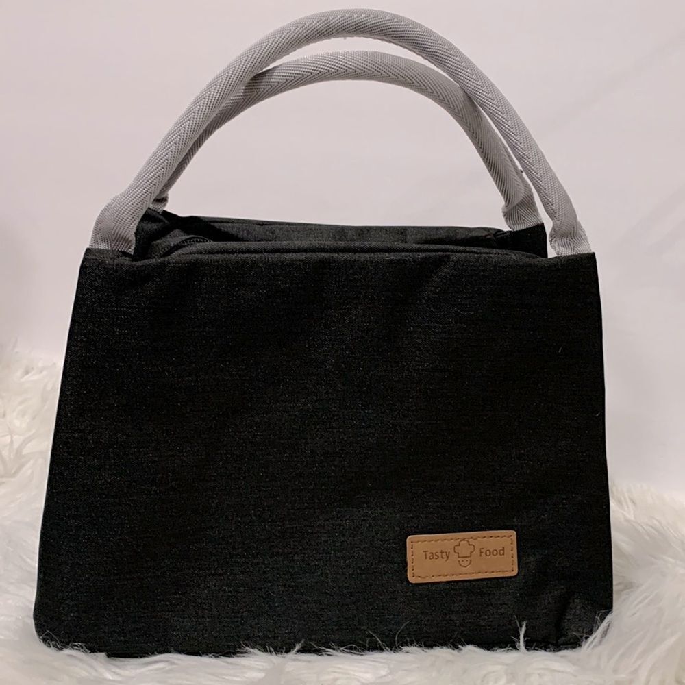 🟢3 for $20—-TASTY Food lunch bag stylish to go bag zip top NWOT